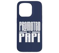 Promovido a Papi New Dad Anuncio para Baby Reveal Carcasa para iPhone 15 Pro