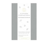 Promptly Journals, Una historia completa de la infancia: desde el embarazo hasta los 18 años (gris, lino) | Libro de bebé y diario de embarazo | Libro de recuerdos para bebés