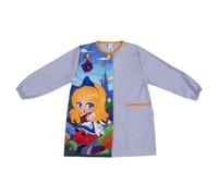 PRONENS®. Bata escolar infantil. Babi niños para guardería y colegio- baby de cuadro vichy, botones y bolsillo. Nombre personalizable. (FR/ES, Edad, 5 años, 6 años, Regular, ALICIA)