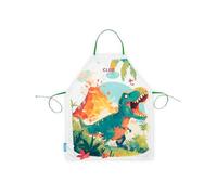 PRONENS.- Delantal Impermeable infantil - Niños 3 a 10 Años - Tela Suave y Transpirable - Nombre Personalizable - multiusos Cocina Pintura Manualidades (T-REX)