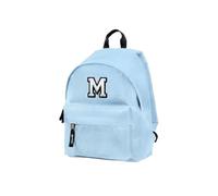 PRONENS.- Mochila Personalizada con Inicial Bordada para Niño y Adulto | Escolar, Guardería y Uso Diario | 2 Tamaños | Lisa o Personalizada | Añade Llavero con Nombre (SK, talla única)