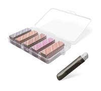 Pronese Juego de esponjas de lijado para modelos de pasatiempos, 25 piezas (320# 400# 600# 800# 1000#), reutilizable en seco y húmedo, con caja de almacenamiento y cepillo de limpieza para pulir y