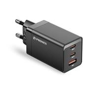 PRONEX® - Cargador USB-C de 67 W con tecnología GaN y 3 puertos - Cargador rápido universal PD 3.0 compatible con Apple, Samsung y Google - Cargador rápido y adaptador de corriente para teléfono móvil