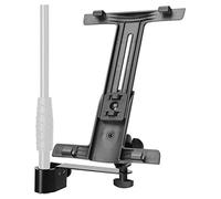 Pronomic Adaptador de Trípode Soporte Clamp para iPad (Plástico Resistente, Inclinable 180°, Montaje en Brazo de Micrófono)