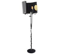 Pronomic CM-100BG Micrófono de Estudio XLR Condensador Gran Diafragma con Popkiller, Micscreen, suspensión, estuche, protector de viento, adaptador roscado y filtro antipop negro.