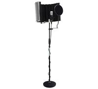 Pronomic CM-22 Micrófono de Diafragma Grande XLR Condensador con Filtro antipop y Set Micscreen (araña, maletín, Adaptador, Protector Viento, Filtro y Absorbente) Negro.