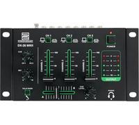 Pronomic DX-26 MKII DJ-Mixer - mezclador de 3 canales con función cue - 2x canal Line/Phono - conexión para micrófono y auriculares