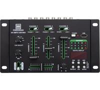 Pronomic DX-30BTU USB MKII DJ-Mixer con Bluetooth, Función Cue, 3 mm | Mezclador DJ de 3 canales, Interfaz Bluetooth integrada, Ultraglide faders súper suaves de 45 mm, Construcción robusta, 3 mm