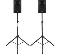 Pronomic E-210 MA Caja Activa de 10" 400 Vatios Set con Soportes, Altavoces
