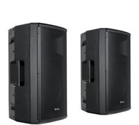 Pronomic E-212 MA Set Estéreo: 2 Cajas activas 2 vías, 2x120W RMS, woofer 12", Driver 1", Bluetooth, MP3 USB/SD, inclinación para Monitor.