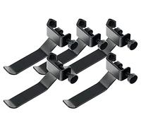 Pronomic HH1 Soporte Para Auriculares - 5 Soportes Para Auriculares Para Soportes De Micrófono - De Acero - Compatible Con Trípodes De Hasta 25 Mm De Diámetro - Longitud: 120 Mm - Negro