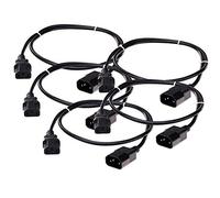 Pronomic IECIEC-2, 5 Cable de Extensión de Corriente 2, 5m Juego de 5