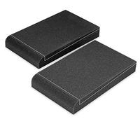 Pronomic ISO-Stand 5" Placas absorbentes para monitores de Estudio - Juego de 2 cuñas aislantes para desacoplamiento y reducción de resonancias; 5 ángulos, Espuma de Alta Densidad, Antracita