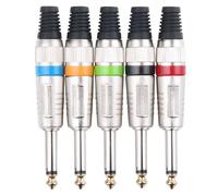 Pronomic set de clavijas jack de 6,35mm 5x de colores