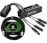Pronomic NetCore SB-3M/SP-3F Set de 5 m, Stagebox, Toma RJ45 etherCON