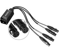 Pronomic NetCore SP-3F Multicore-Spliss female - Cable con 4 conectores XLR (hembra) a conector RJ45 - para transmisión de señales analógicas o digitales a través de cable de red