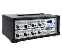 Pronomic PM83U mezclador de potencia de 8 canales con reproductor MP3 USB/SD/Bluetooth (mesa de mezclas en vivo con amplificador integrado, dispositivo de efectos digital, 300W)