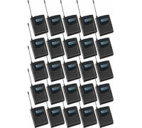 Pronomic Silent Disco V2 SDR BP30 - Set de 25 bodypack receptores inalámbricos 863-865 MHz; Compatible con emisores Silent Disco; para Tus Auriculares; Alcance hasta 100 m; Negro