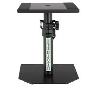 Pronomic SLS-36P BK Soporte de Mesa para Monitores de Estudio, robusto y estable, altura ajustable 25,5-41 cm, superficie con tiras de cierre de contacto, color negro.