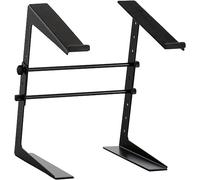 Pronomic Soporte para Portátil LS-100, Estructura Robusta de Acero | Altura ajustable en 5 niveles de 17 a 27, 5 cm, Ancho: 23, Almohadillas de goma para evitar que el portátil se deslice, 4 kg