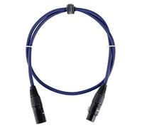 Pronomic Stage DMX3-1 Cable DMX 1m azul con contactos dorados, Longitud: 1m