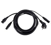 Pronomic Stage EUIECD-2.5 Cable Híbrido IEC/DMX, Cable de potencia 3x0