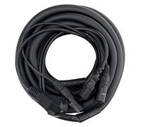 Pronomic Stage EUIECX-10 Cable Híbrido Enchufe Schuko a Conector IEC | Cable combinado para alimentación y señal, Adiós al enredo de cables al conectar cajas activas, Cable de potencia 3x0