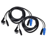 Pronomic Stage EUPPX-10 Cable Híbrido Euro/Powerplug/XLR Juego de 2