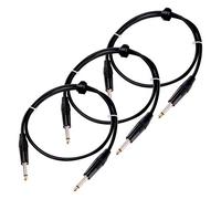 Pronomic Stage INST-1 cable de clavija jack 1 m negro, Set de 3x