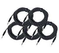 Pronomic Stage INST-10T Cable de Instrumento Jack 10m Textil 5x Set