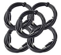 Pronomic Stage INST-6 Cable de Instrumento Jack 6m negro 5x Set, 3 mm