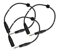 Pronomic Stage JMXM-0.5 Cable de Audio Mono Jack/XLR 0, 5m Negro Set de 3