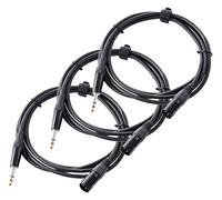 Pronomic Stage JXM-2.5 Jack Estéreo/XLR 2,5m Set de 3