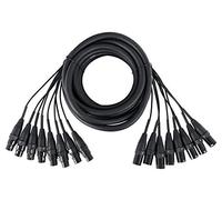 Pronomic Stage MX8/0-5 Sub-Multicore XLR 5m, Incluye cierre de contacto
