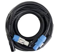 Pronomic Stage PPD-10 Cable Híbrido Powerplug/DMX 10m (ideal para cableado de efectos de luz y iluminación escénica)