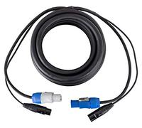 Pronomic Stage PPX-5 Cable Híbrido Powerplug/XLR - Cable combinado para alimentación y señal de audio a altavoces activos - Longitud: 5 m