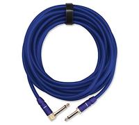 Pronomic Trendline INST-A-6B Cable profesional guitarra 6m, jack 6,3mm chapado en oro 24K, funda flexible y resistente, cierre de contacto, color azul.