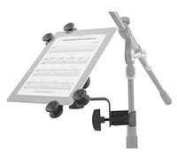 Pronomic UTH-20 Soporte para Tablet-PC Universal (Compatible con Todos los tamaños comunes, con Abrazadera para trípode, Ajustable sin Escalas) Negro