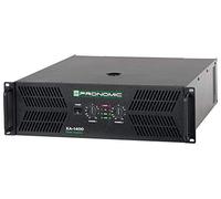 Pronomic XA-1400 Etapa de potencia estéreo con 2x 3000 Watt a 2 Ohm - Ventilador controlado automáticamente - 2 x entrada XLR 2 x salida XLR paralela y circuitos de protección - Tipo de circuito H