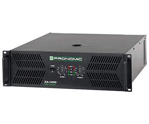 Pronomic XA-1400 Etapa de potencia estéreo con 2x 3000 Watt a 2 Ohm - Ventilador controlado automáticamente - 2 x entrada XLR 2 x salida XLR paralela y circuitos de protección - Tipo de circuito H