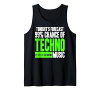 Pronóstico 99% De Techno Esta Noche Divertido Camiseta sin Mangas