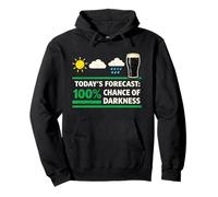 Pronóstico de Cerveza Oscura Divertido Amante Stout Beber Sudadera con Capucha