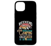 Pronóstico de Fin de Semana 100% Probabilidad Cerveza En Mi Mano Camping Carcasa para iPhone 15 Plus