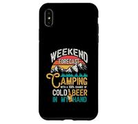 Pronóstico de Fin de Semana 100% Probabilidad Cerveza En Mi Mano Camping Carcasa para iPhone XS MAX