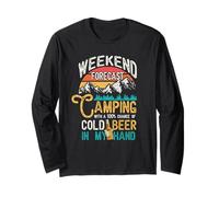Pronóstico de Fin de Semana 100% Probabilidad Cerveza En Mi Mano Camping Manga Larga