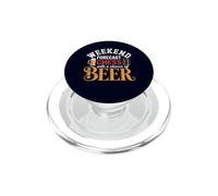 Pronóstico de Fin de Semana Ajedrez con una Oportunidad de Cerveza Jugador Divertido PopSockets PopGrip para MagSafe