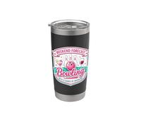 Pronóstico de fin de semana Bolos con oportunidad de beber mujer broma Vaso térmico de acero inoxidable de doble pared