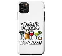 Pronóstico de Fin de Semana Divertido Beber Diseño Cerveza Vino Cóctel Carcasa para iPhone 11 Pro MAX