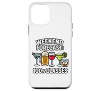 Pronóstico de Fin de Semana Divertido Beber Diseño Cerveza Vino Cóctel Carcasa para iPhone 12 Mini
