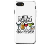 Pronóstico de Fin de Semana Divertido Beber Diseño Cerveza Vino Cóctel Carcasa para iPhone SE (2020) / 7/8